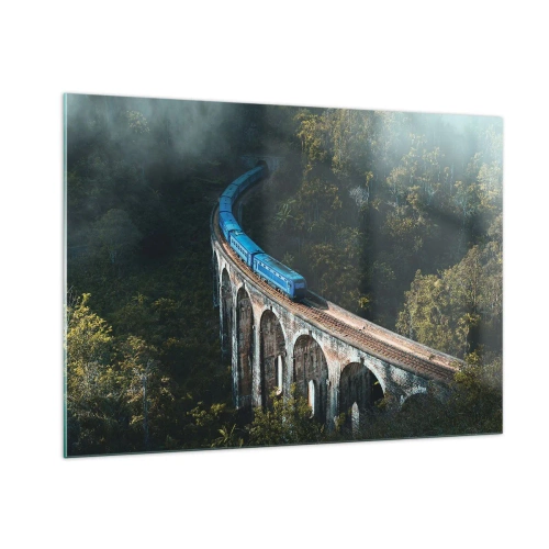 Glastavla - Bild på glas - Attraktion till naturen - 100x70 cm