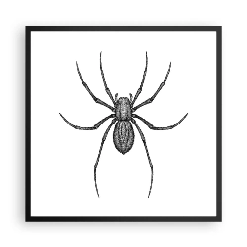 Affisch i svart ram - Oroväckande precision - 60x60 cm