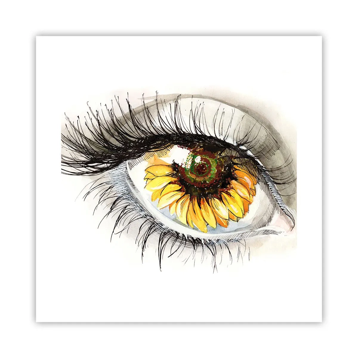 Affisch - Blick het som sommar - 40x40 cm