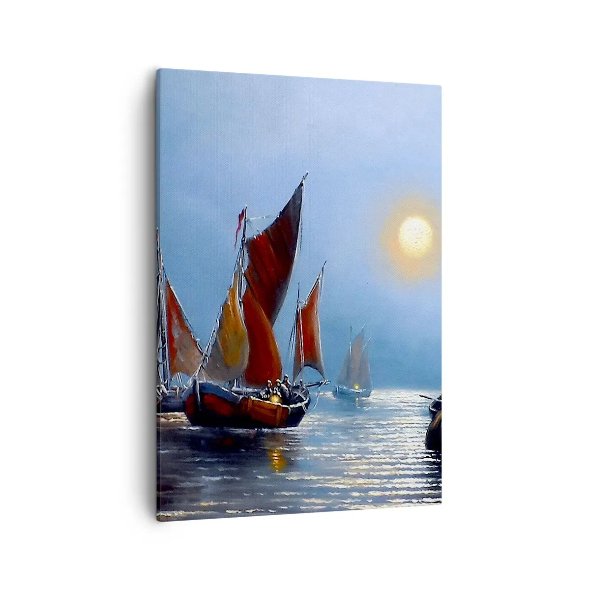 Canvastavla - Bild på duk - Nattens fångst - 50x70 cm
