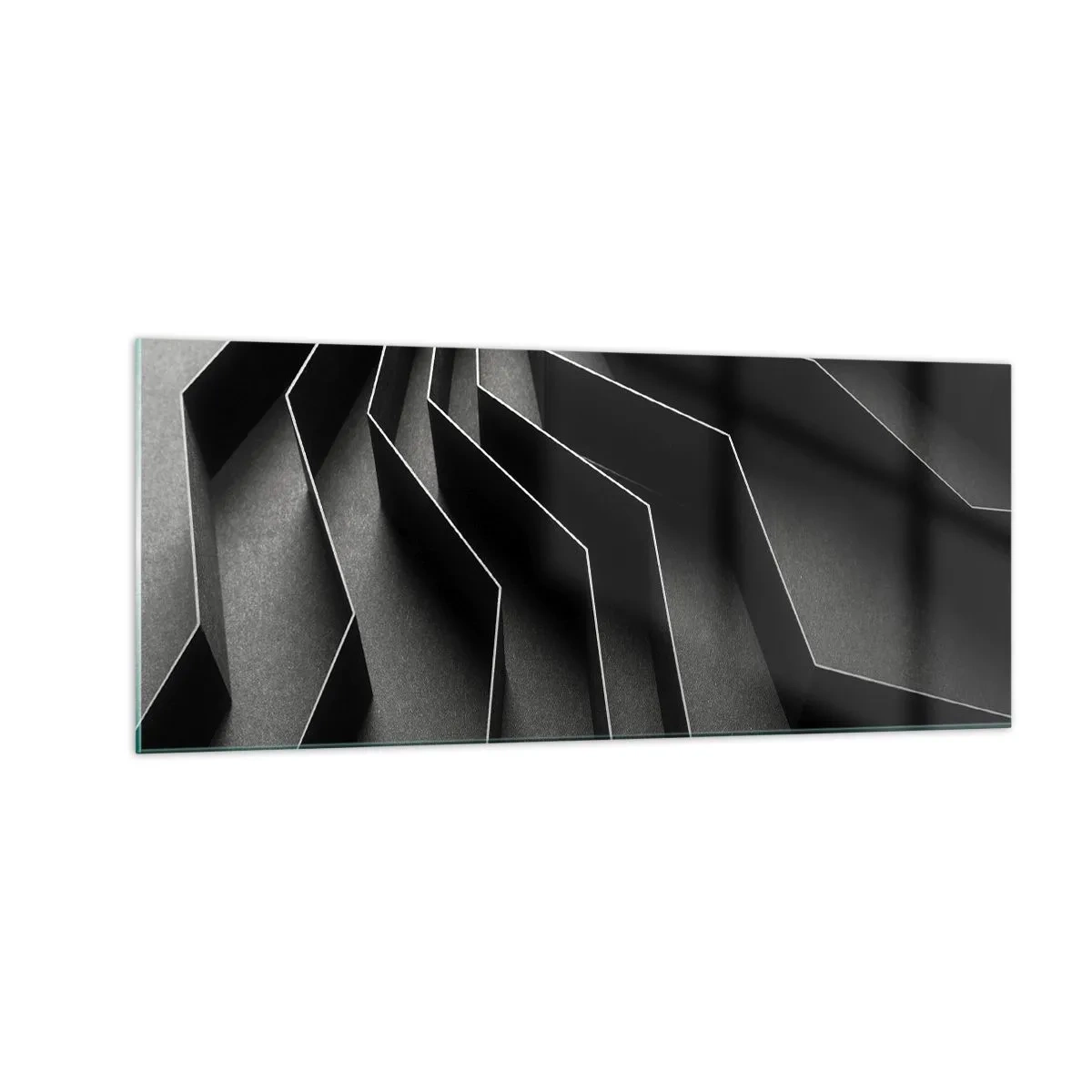 Glastavla - Bild på glas - Rumslig ordning - 100x40 cm