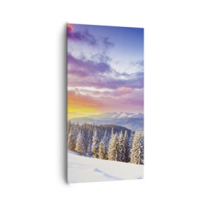 Canvastavla - Bild på duk - Mitt på blanka dagen - 65x120 cm