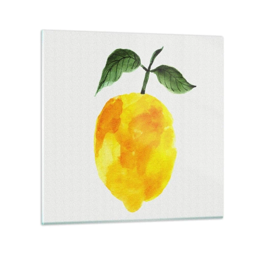 Glastavla - Bild på glas - Hur man känner smaken av solen - 70x70 cm