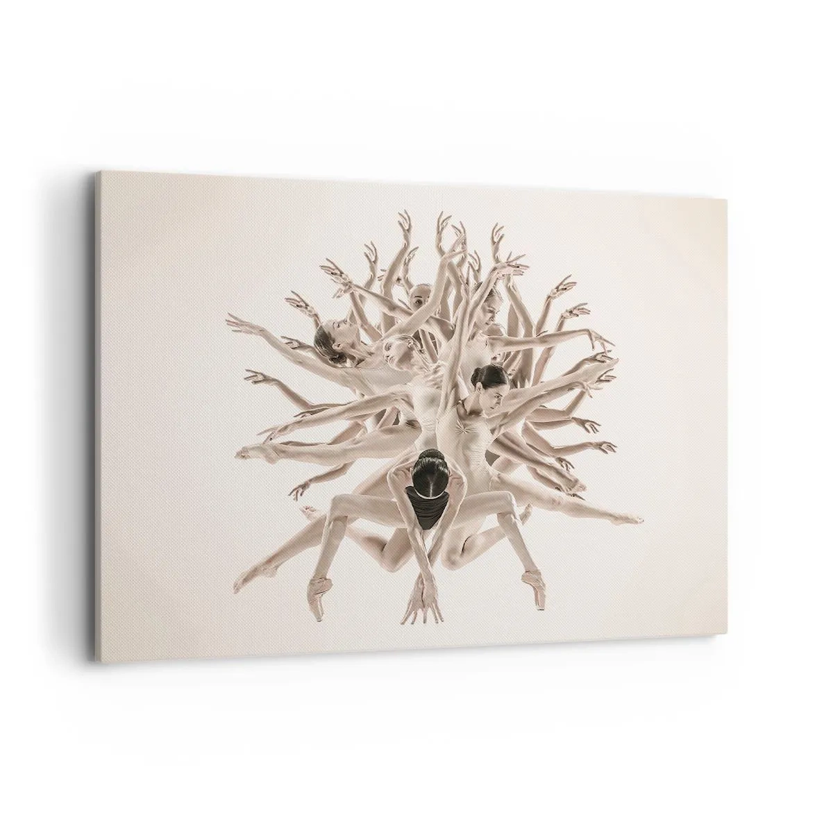 Canvastavla - Bild på duk - Blommar i dansen - 100x70 cm