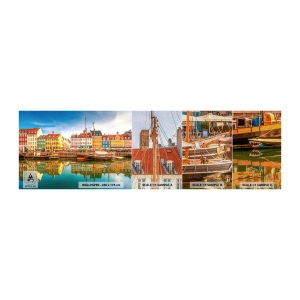 Provbit av fototapet Premium Sand - Vid spegelklart vatten - Landskap, Arkitektur, köpenhamn - 100x30 cm