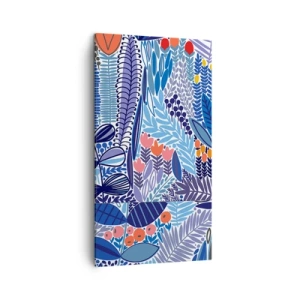 Canvastavla - Bild på duk - Hawaii-trädgård - 45x80 cm