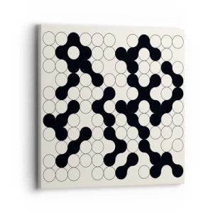 Canvastavla - Bild på duk - Kinesiskt spel - variation - 40x40 cm