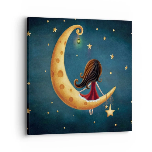 Canvastavla - Bild på duk - En gång i tiden... - 40x40 cm