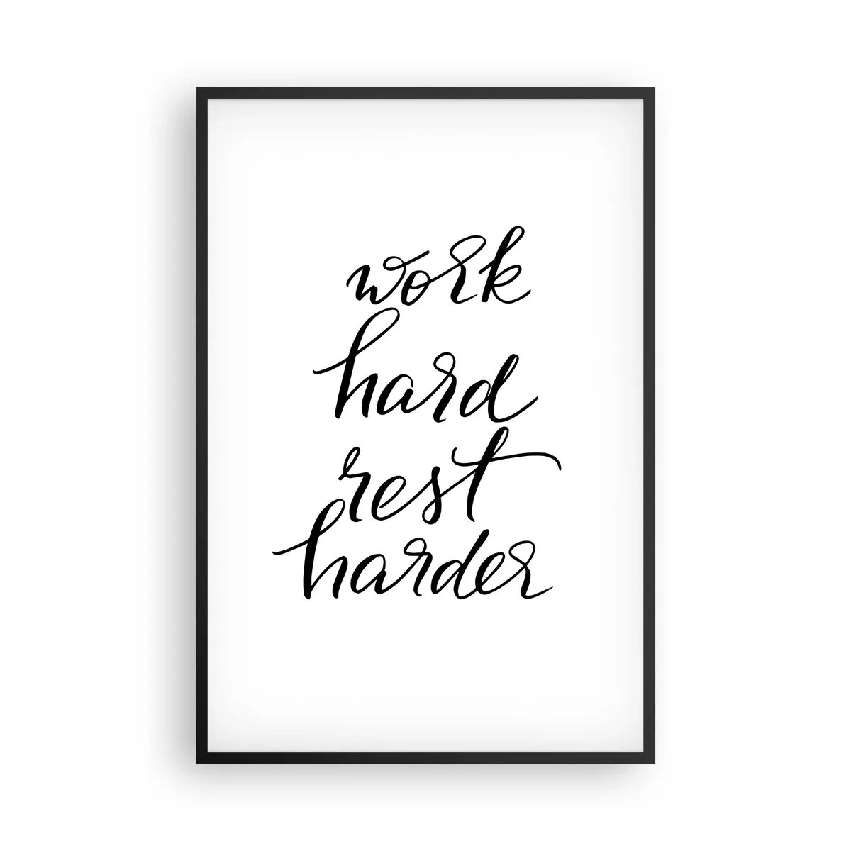 Affisch i svart ram - Livsbalans - 61x91 cm