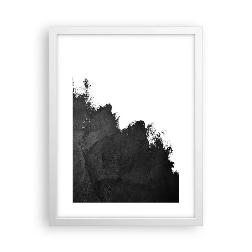 Affisch i vit ram - Element: jord - 30x40 cm