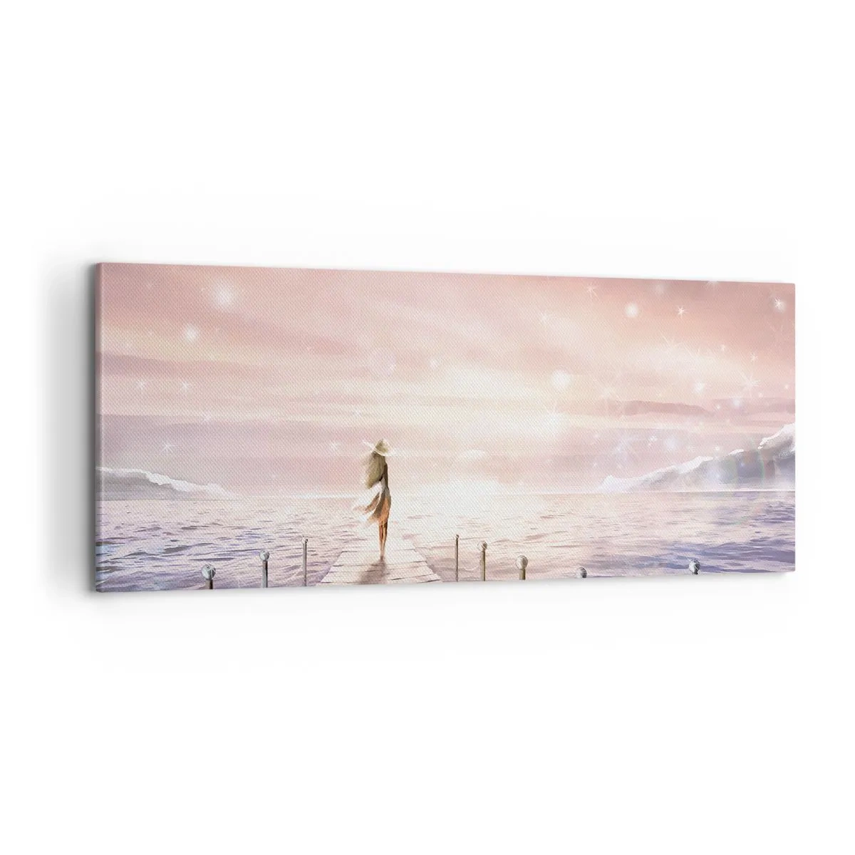 Canvastavla - Bild på duk - I drömmens ljus - 100x40 cm