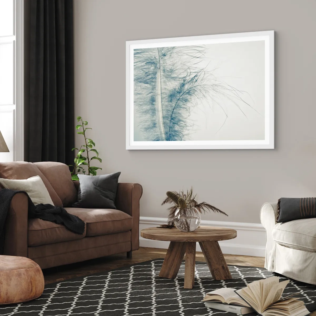 Affisch i vit ram - Naturens viskningar - 40x30 cm
