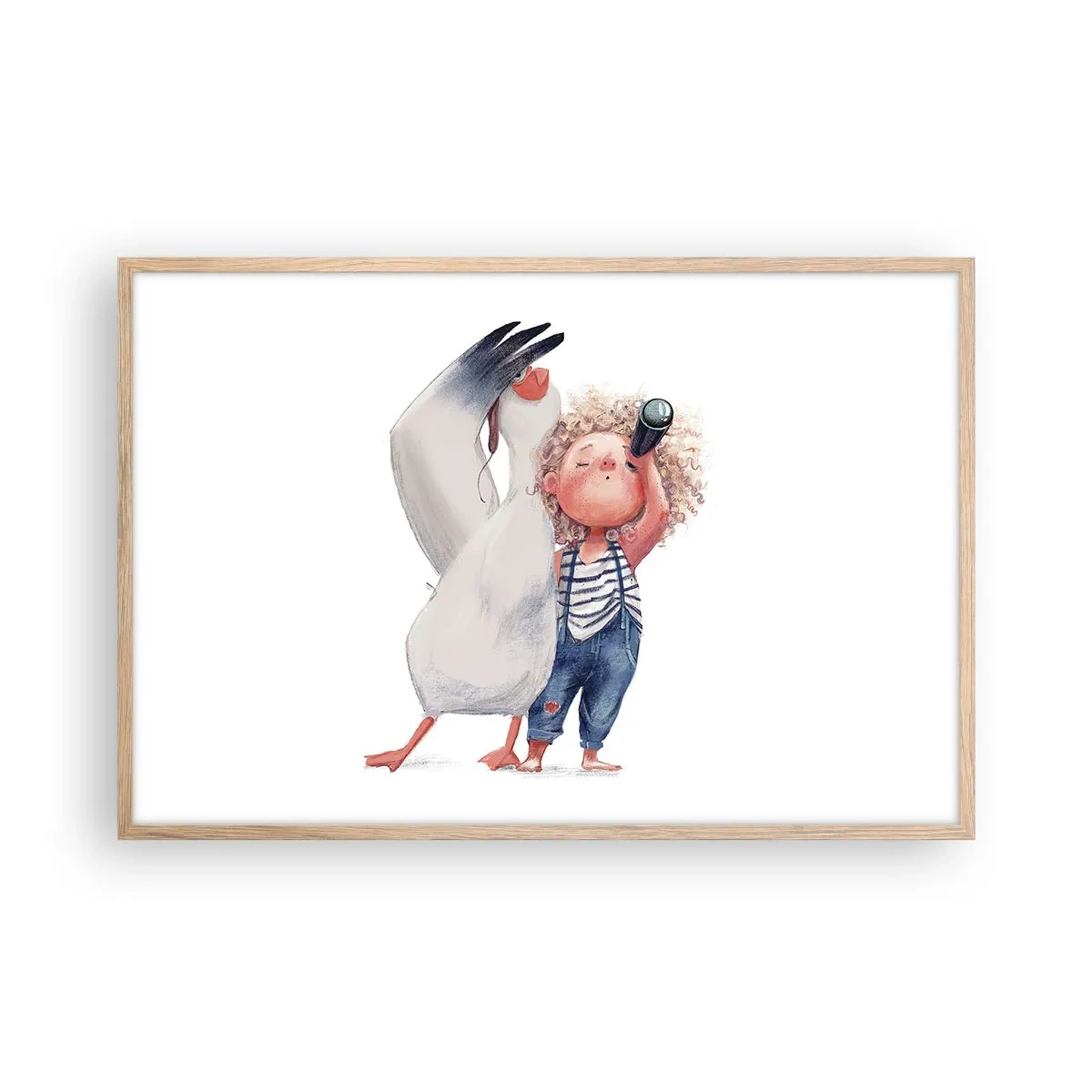 Affisch i ram av ljusek - Stora resans plan - 91x61 cm