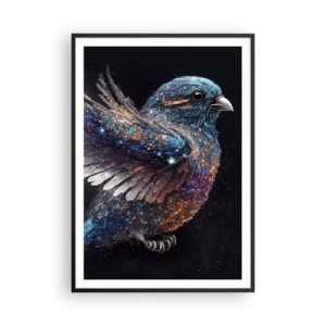 Affisch i svart ram - Diamant sparv - 70x100 cm