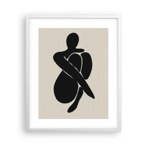 Affisch i vit ram - I min egen famn - 40x50 cm