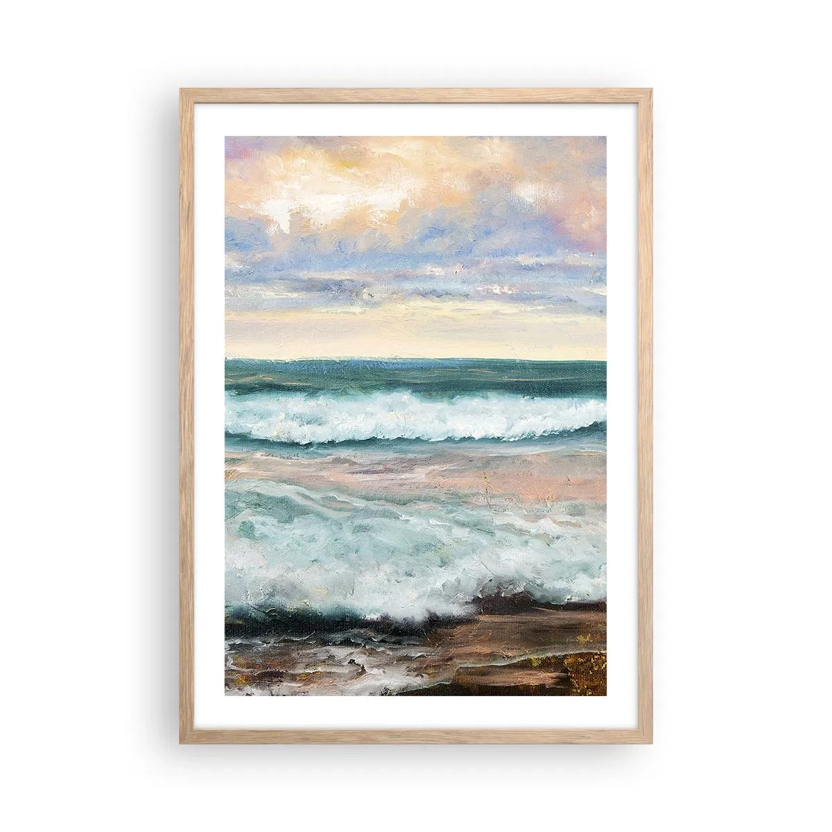 Affisch i ram av ljusek - Här kan du släta ut din själ - 50x70 cm