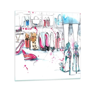 Glastavla - Bild på glas - Sesam, öppna dig - 30x30 cm