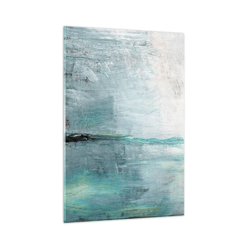 Glastavla - Bild på glas - Horisontellt i blått - 80x120 cm