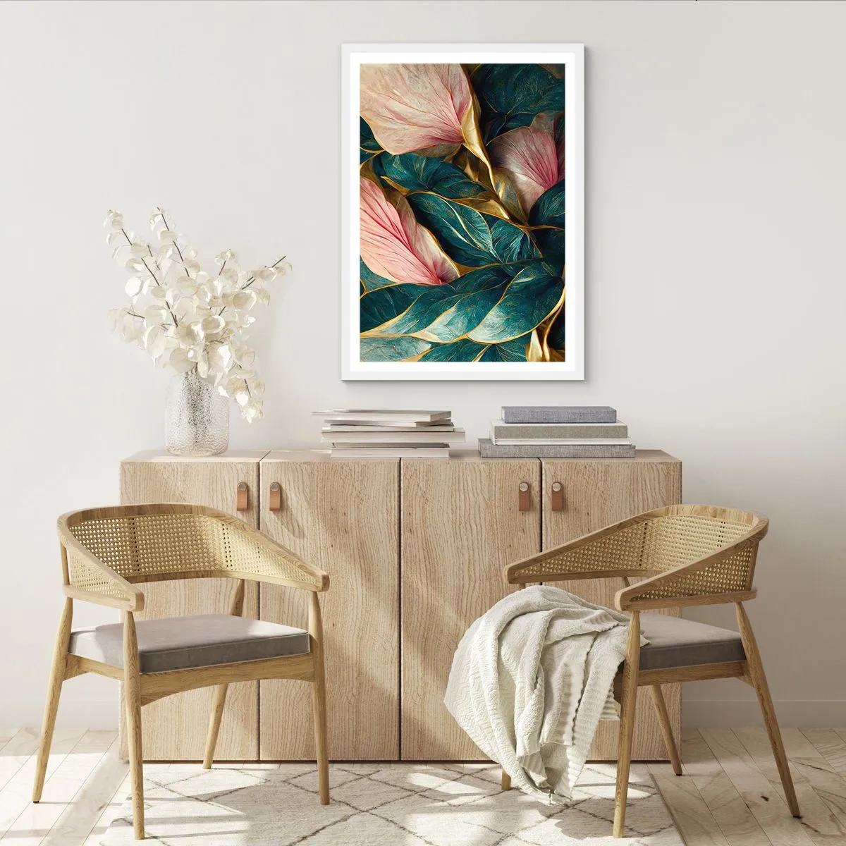Affisch i vit ram - Naturlig elegans och stil - 61x91 cm