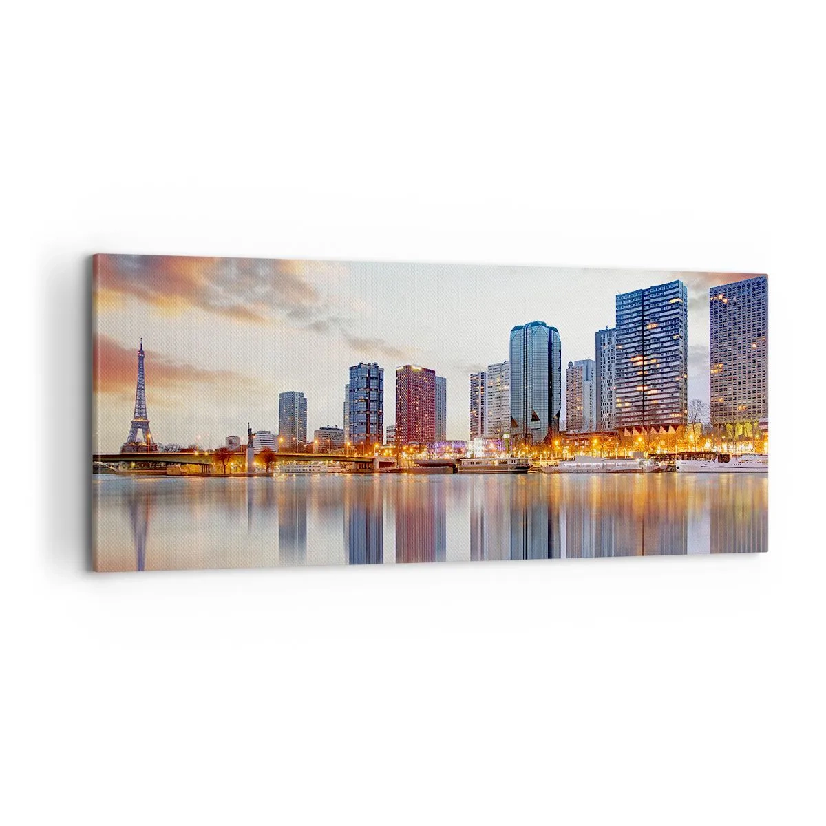 Canvastavla - Bild på duk - Paris monumentala lugn - 100x40 cm