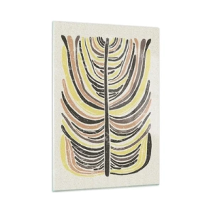 Glastavla - Bild på glas - Pulserande abstraktion - 50x70 cm