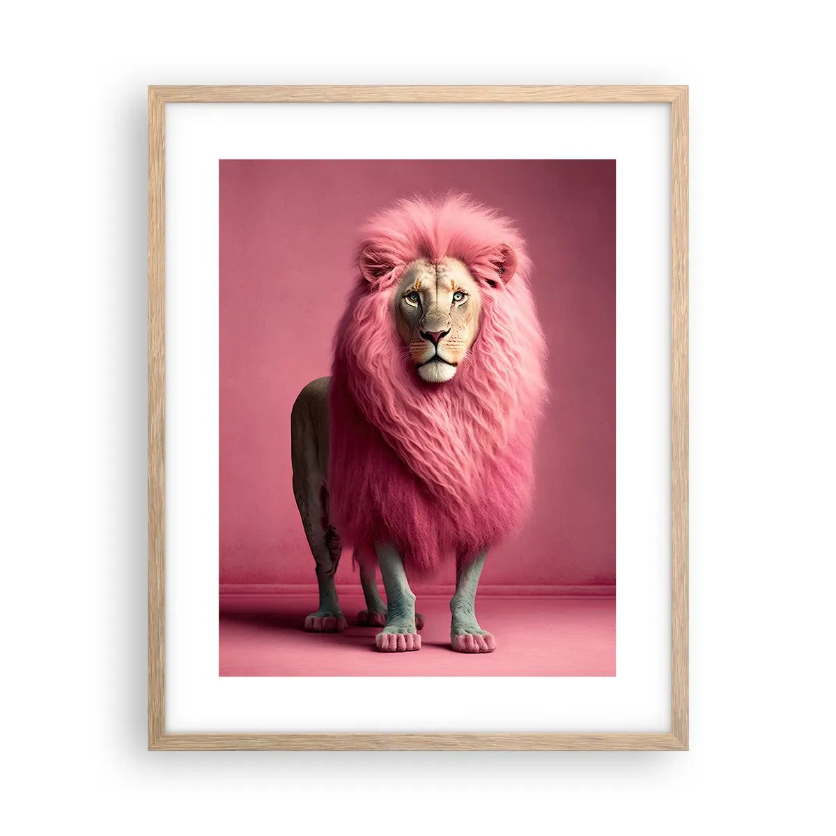 Affisch i ram av ljusek - Och du är inte längre rädd - 40x50 cm