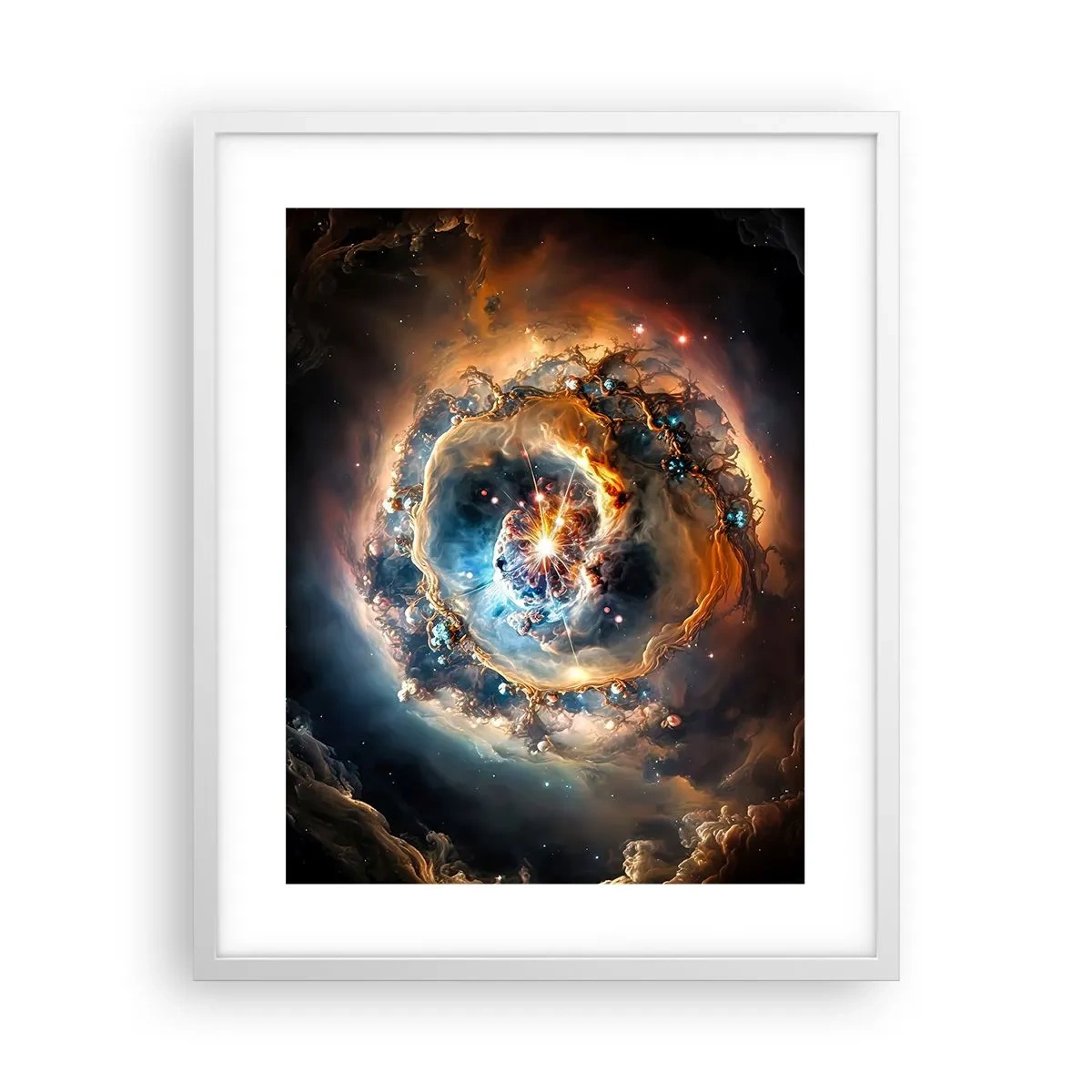Affisch i vit ram - Början - 40x50 cm