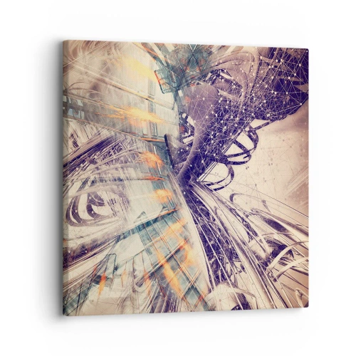 Canvastavla - Bild på duk - Med hög fart - 30x30 cm