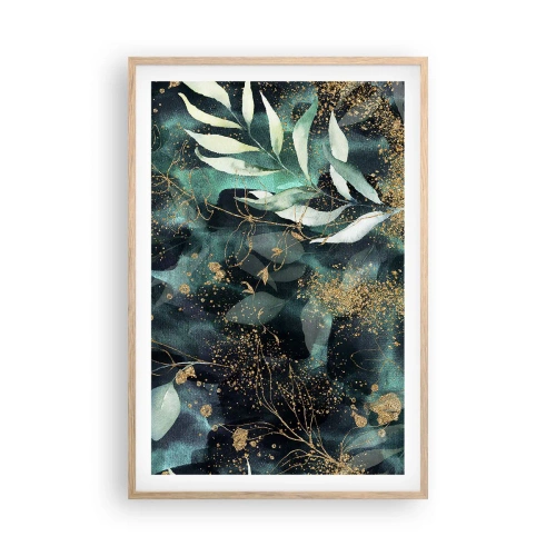 Affisch i ram av ljusek - Förtrollad trädgård - 61x91 cm