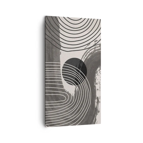 Canvastavla - Bild på duk - Ovalen vinner - 45x80 cm