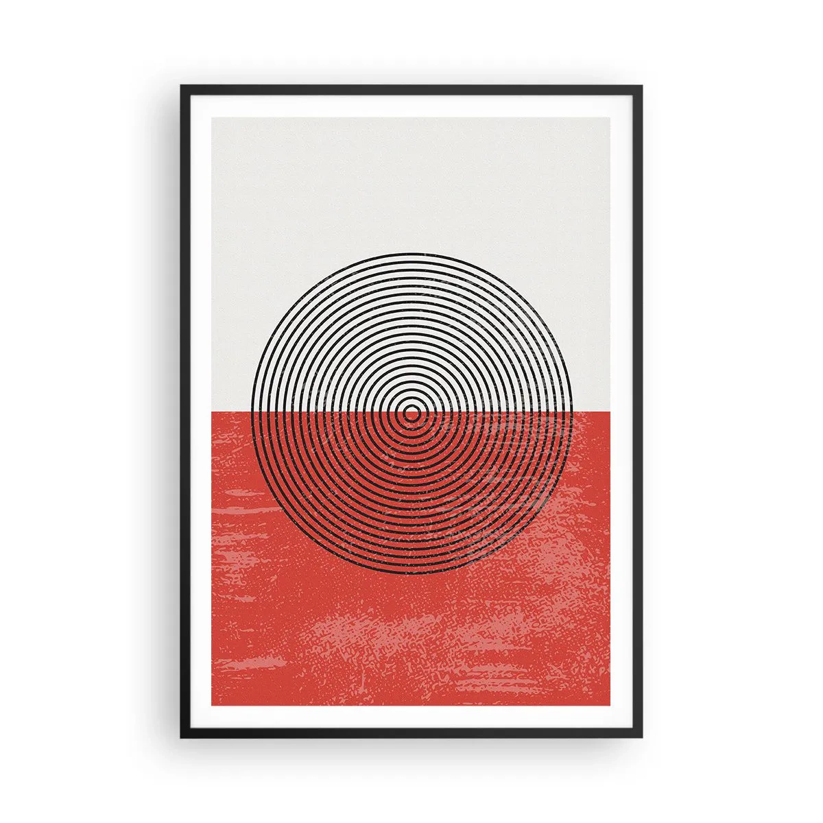 Affisch i svart ram - Mitt i prick - 70x100 cm
