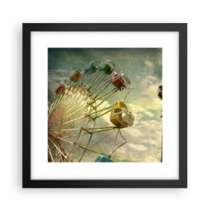 Affisch i svart ram - Kommer att bli, kommer att bli kul.... - 30x30 cm