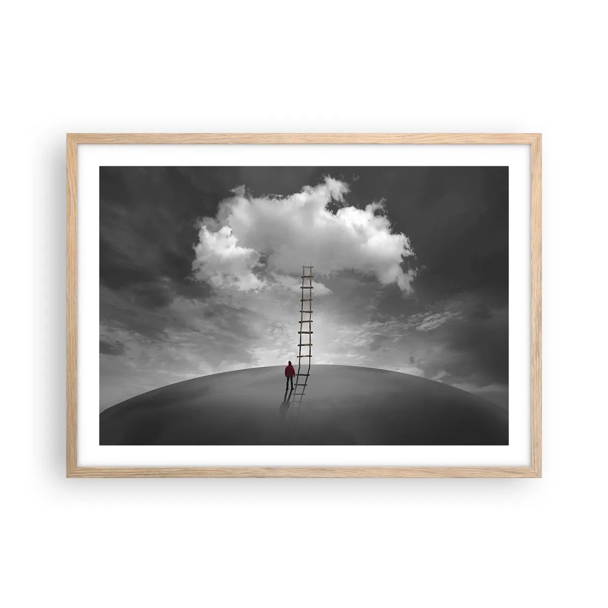 Affisch i ram av ljusek - Allt är möjligt - 70x50 cm