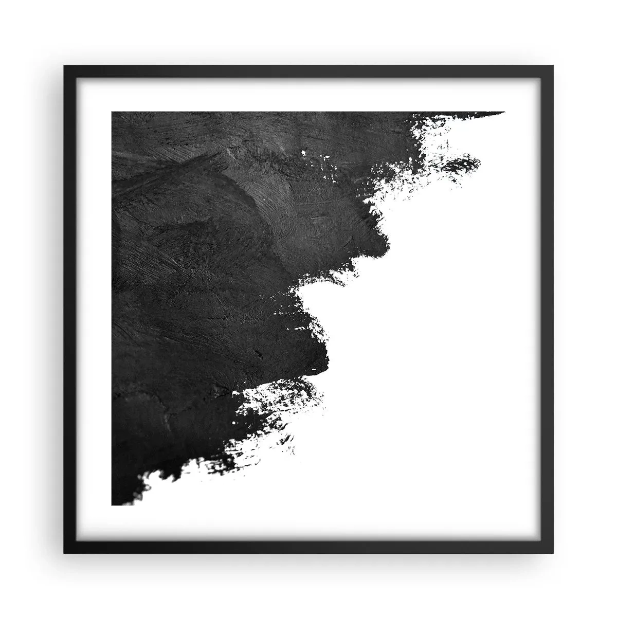 Affisch i svart ram - Element: jord - 50x50 cm