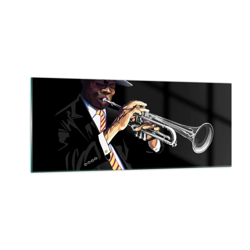 Glastavla - Bild på glas - Gamla skolans charm - 100x40 cm