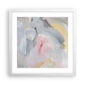 Affisch i vit ram - I en pastellfärgad värld - 40x40 cm