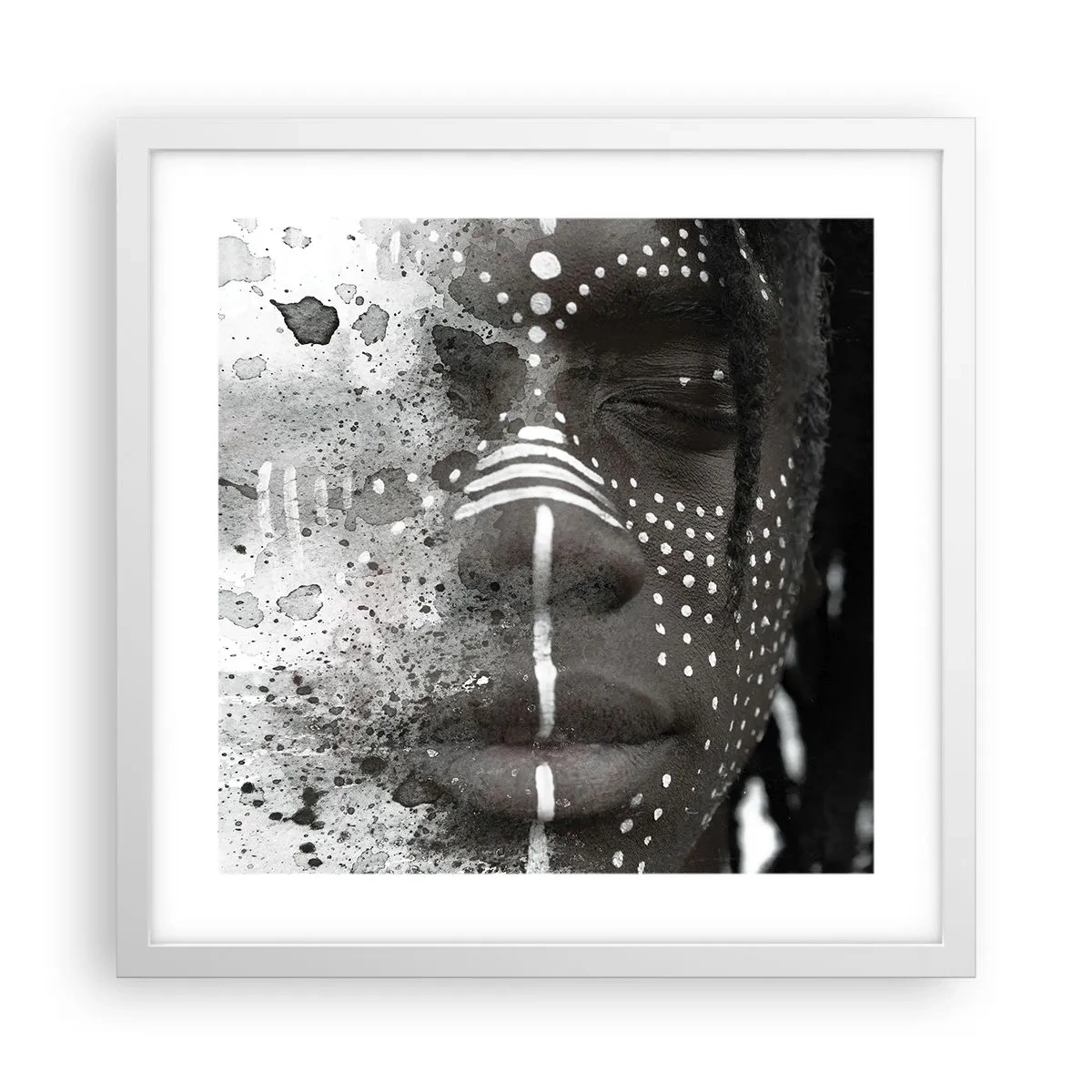 Affisch i vit ram - Upptäck den ursprungliga andan - 40x40 cm