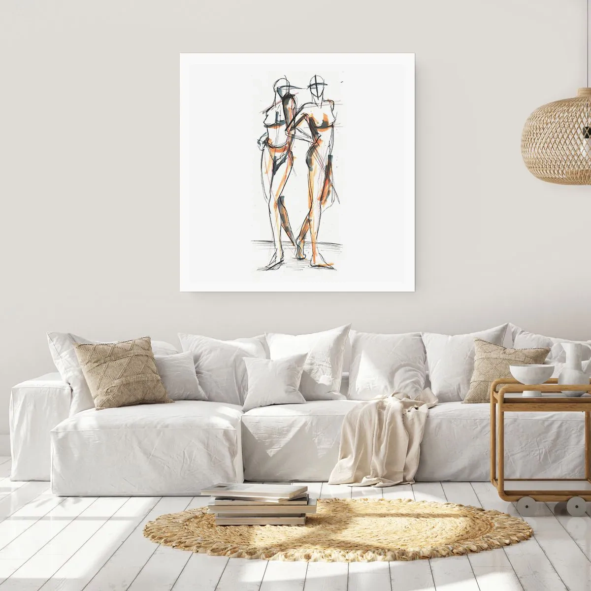 Affisch - Charmens studie - 40x40 cm
