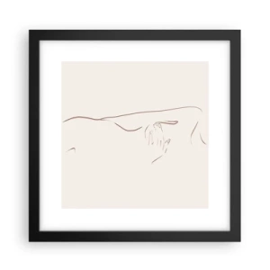 Affisch i svart ram - Begärans form - 30x30 cm