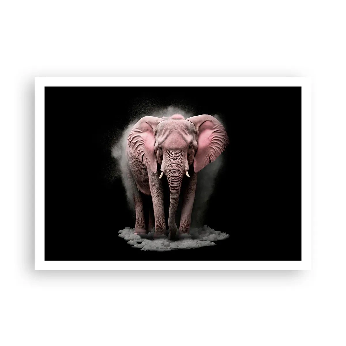Affisch - Tänk inte på en rosa elefant! - 100x70 cm