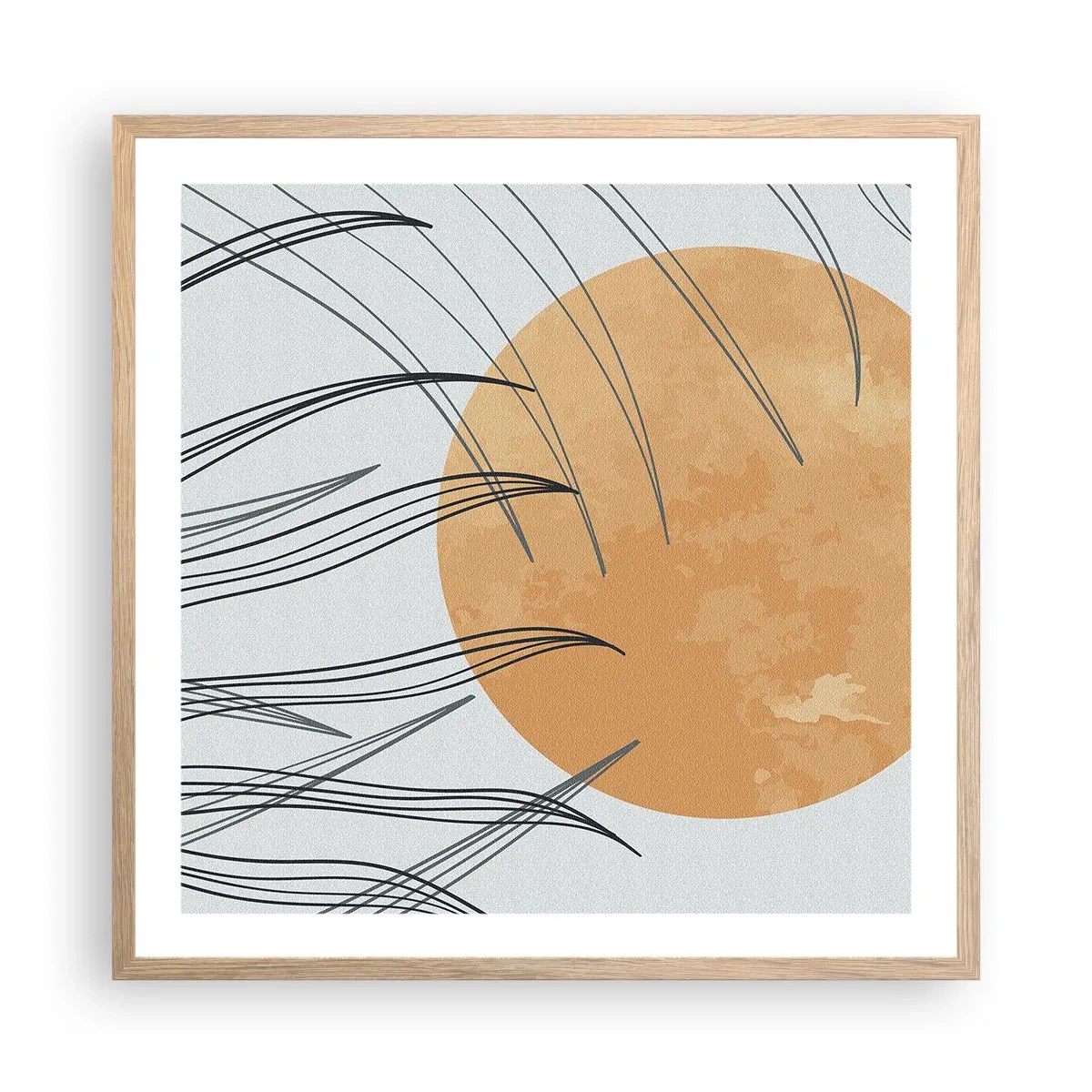 Affisch i ram av ljusek - Alltid mot solen - 60x60 cm