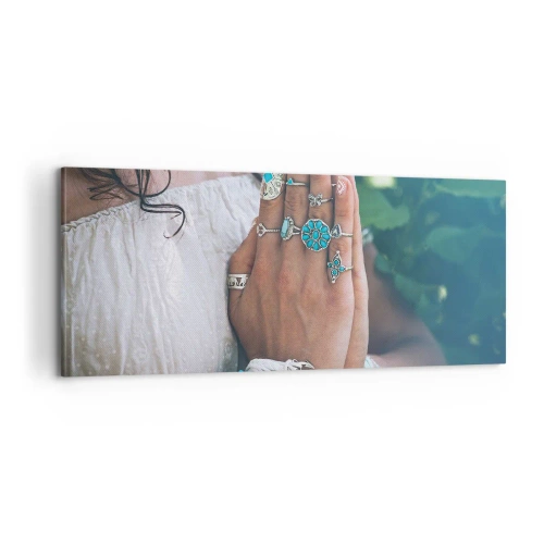 Canvastavla - Bild på duk - Välkommen till existensens centrum - 100x40 cm