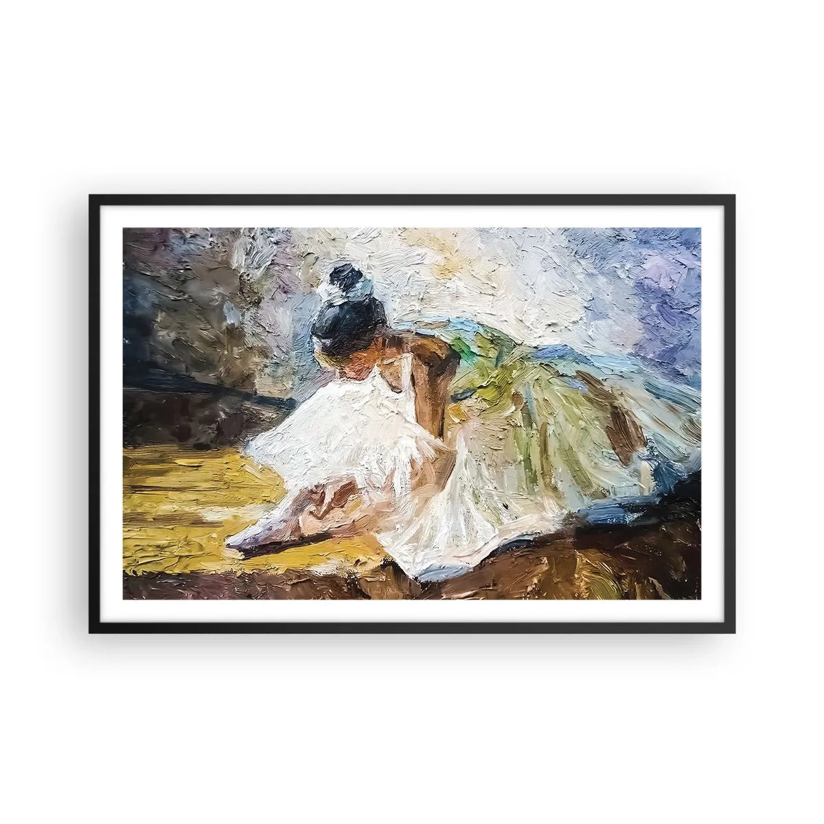 Affisch i svart ram - Från Degas tavla - 91x61 cm