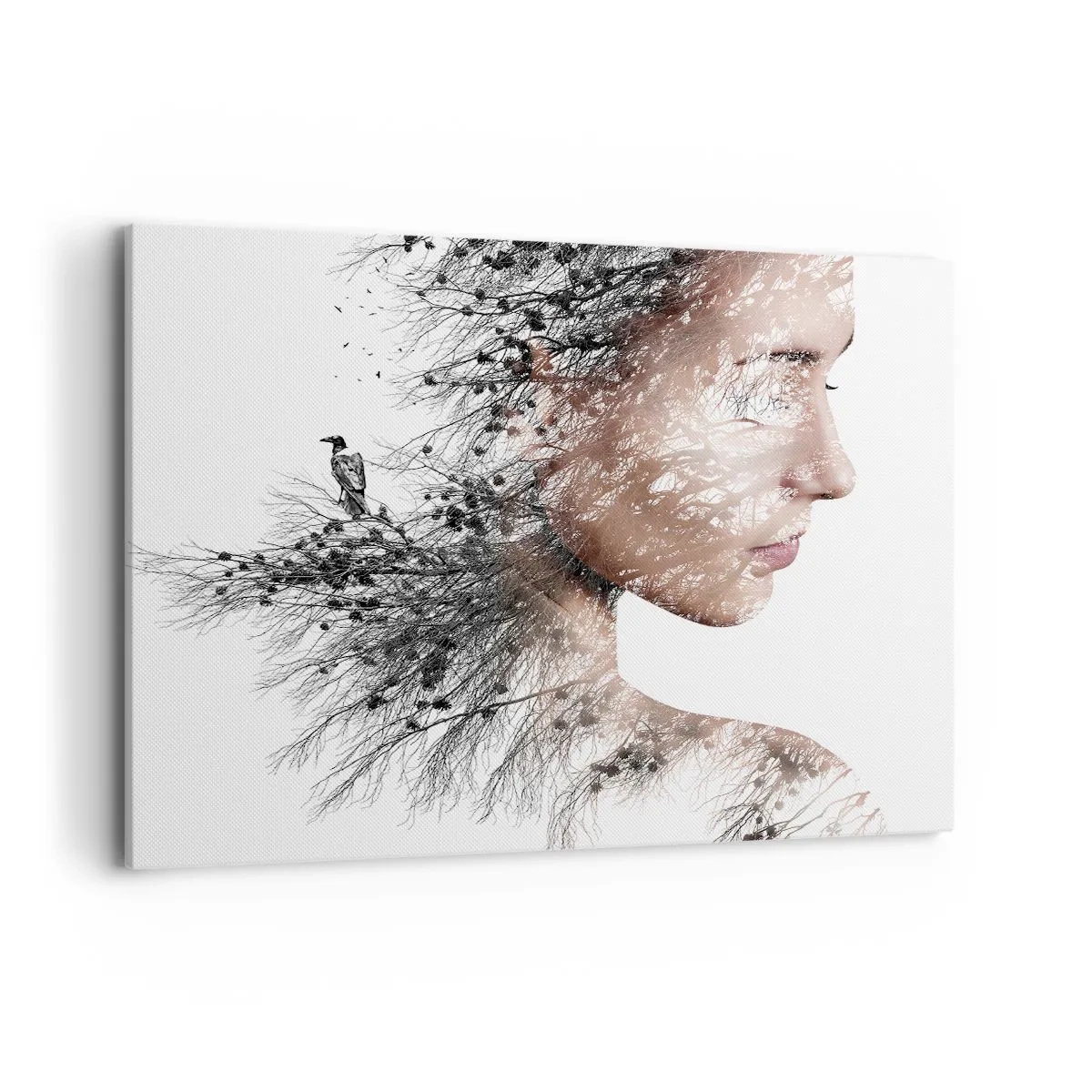 Canvastavla - Bild på duk - Skogens ande - 120x80 cm