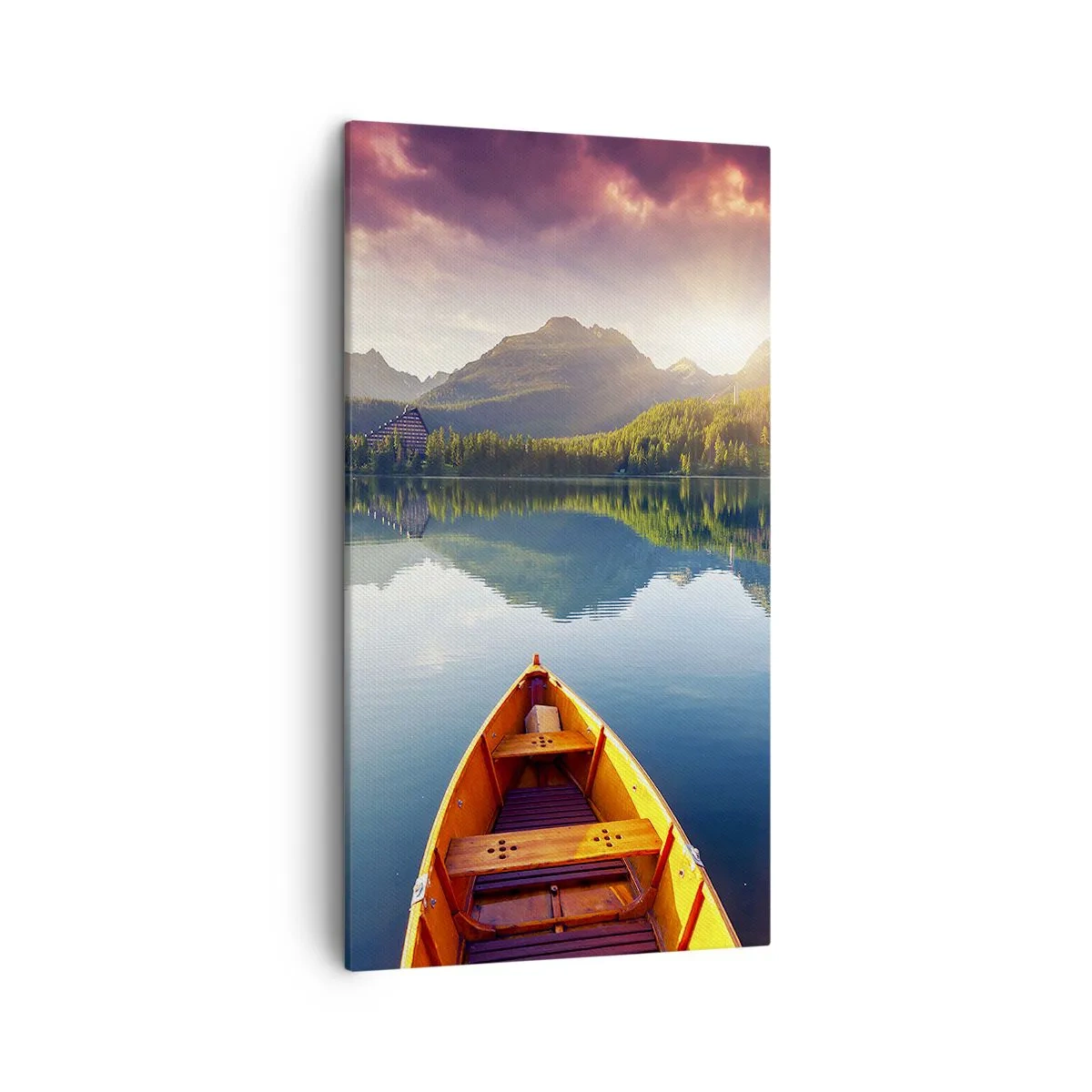 Canvastavla - Bild på duk - Ingenting mot naturen - 45x80 cm