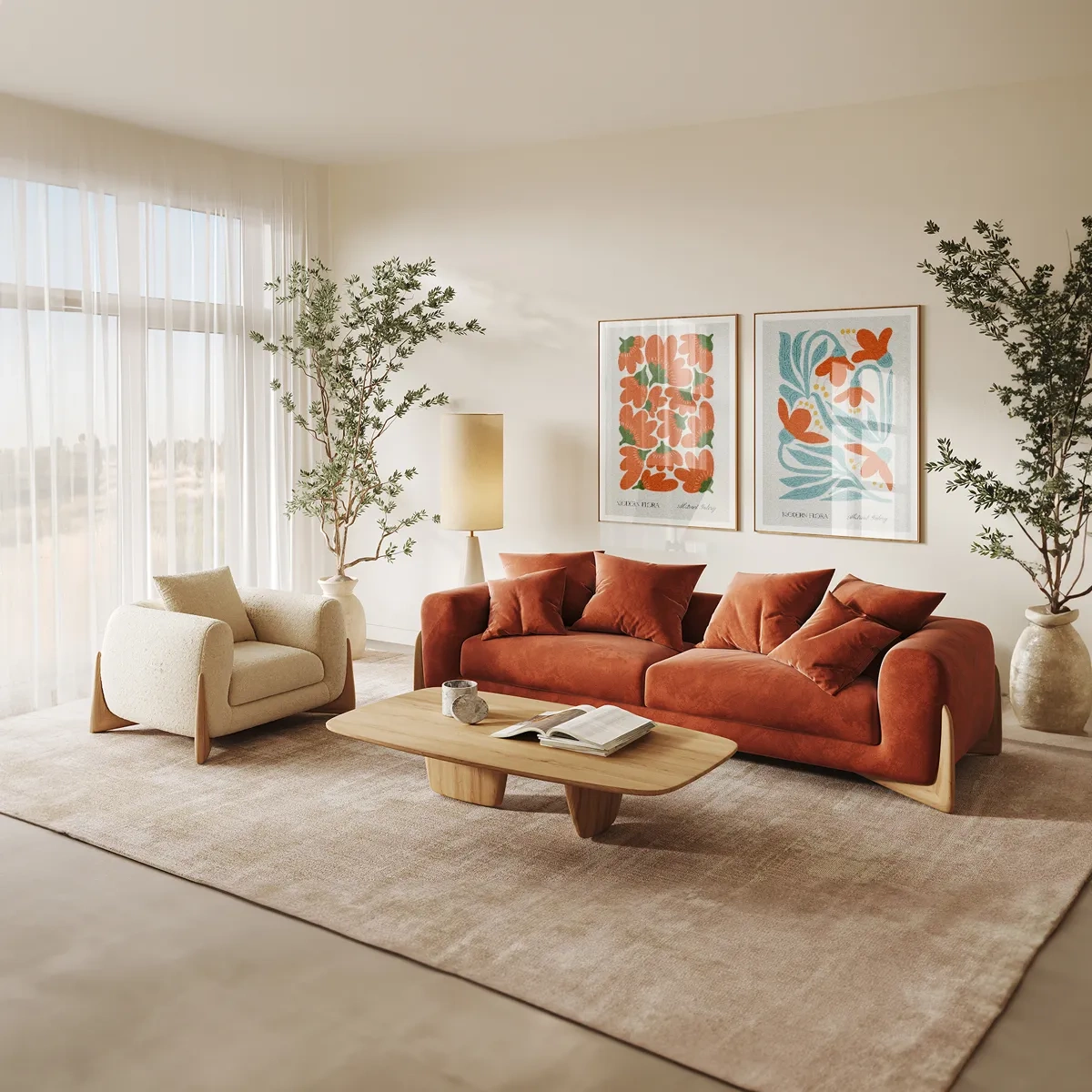 Modern flora no. 2 - Inspiration till vardagsrummet