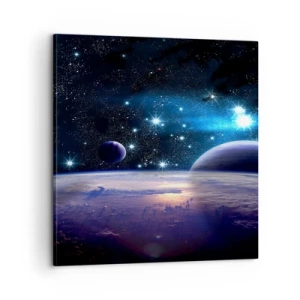 Canvastavla - Bild på duk - Fortfarande ensamma? - 60x60 cm