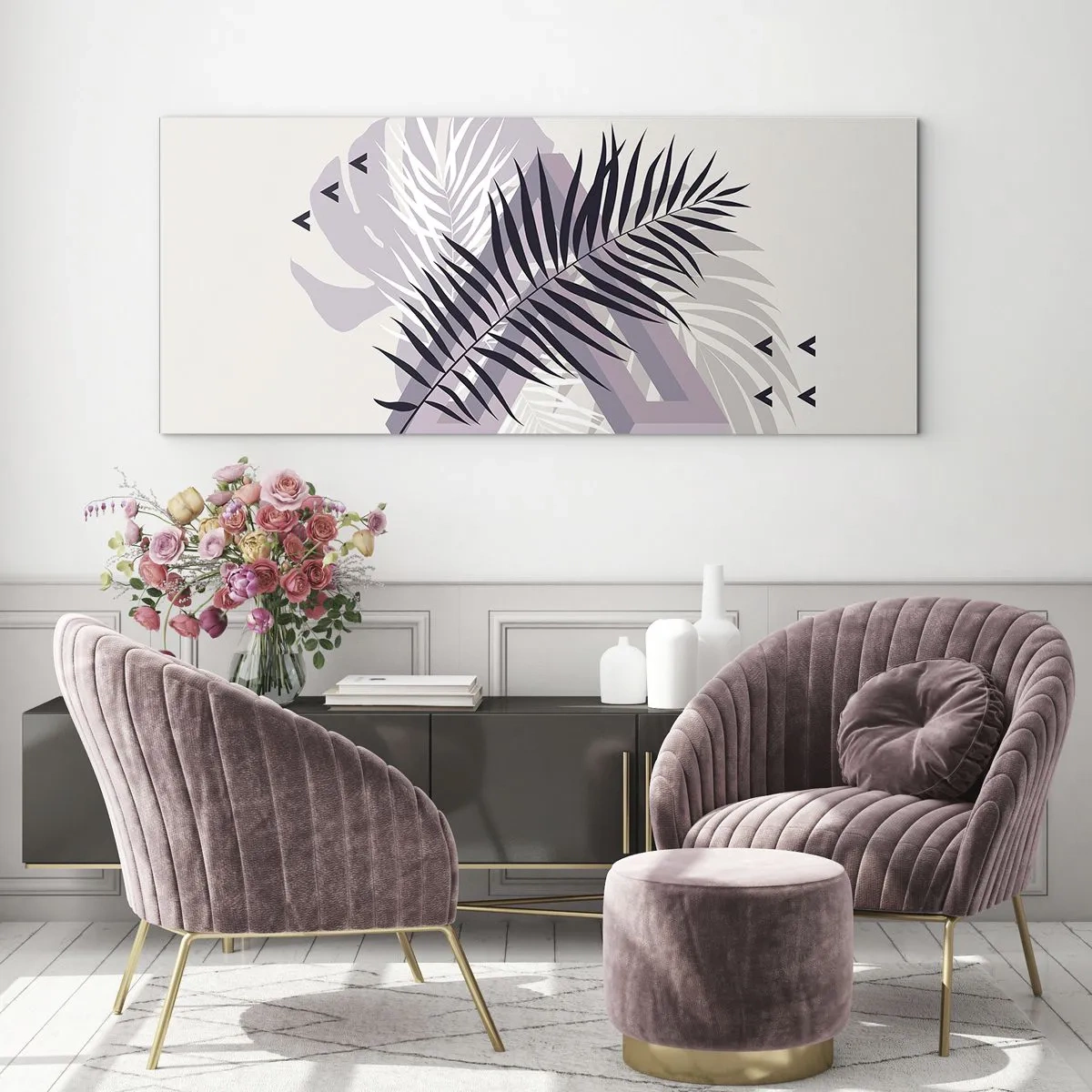 Glastavla - Bild på glas - Skuggans skugga - 120x50 cm