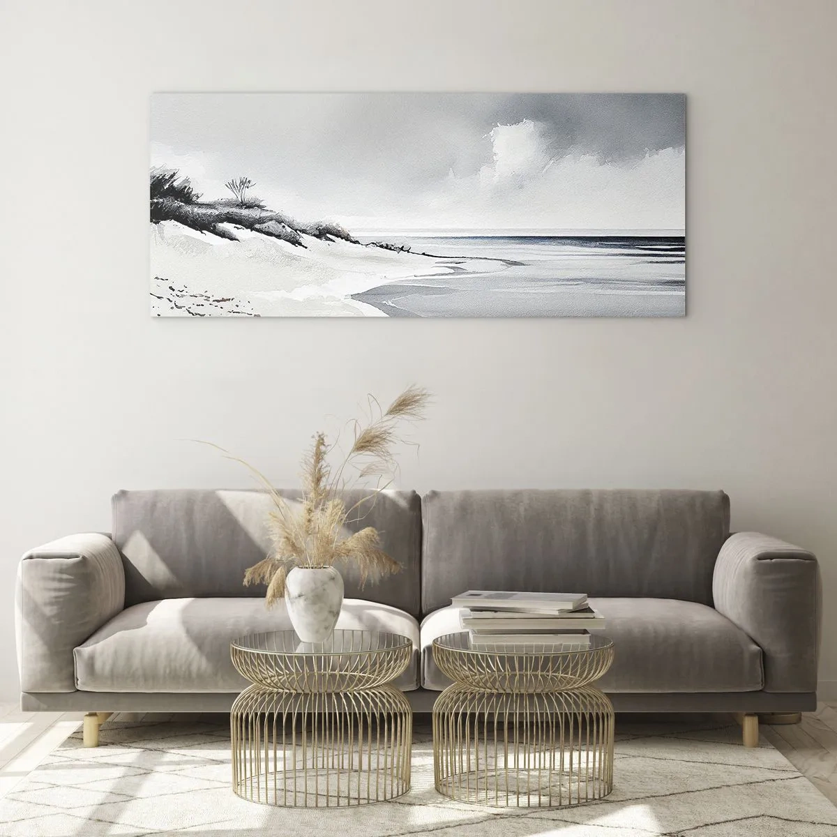 Glastavla - Bild på glas - Alltid tillsammans - 100x40 cm