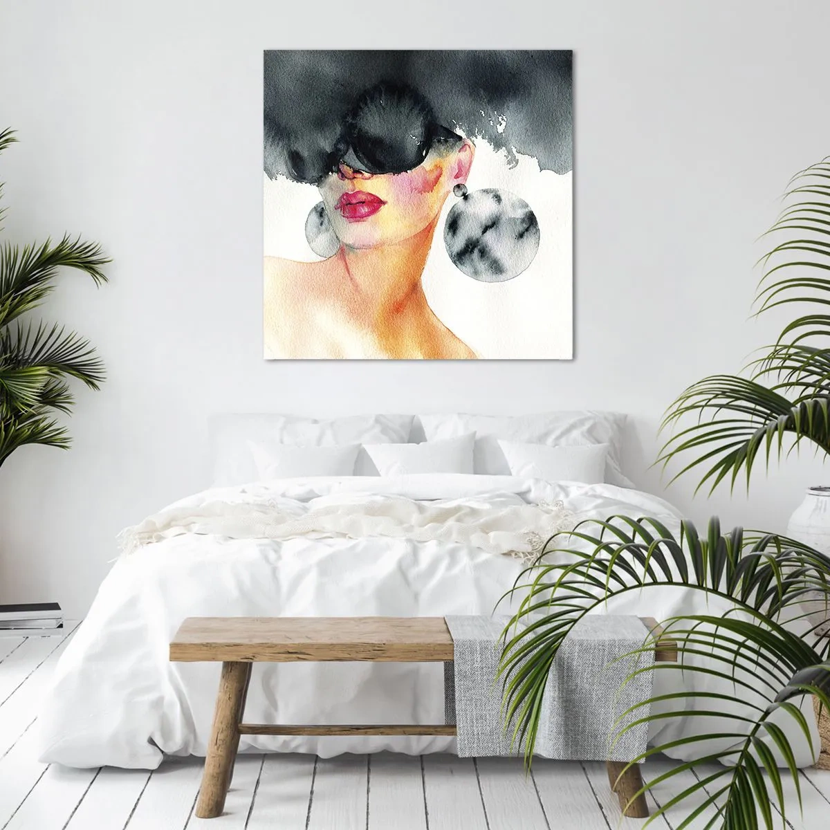 Canvastavla - Bild på duk - Elegansens hemlighet - 70x70 cm